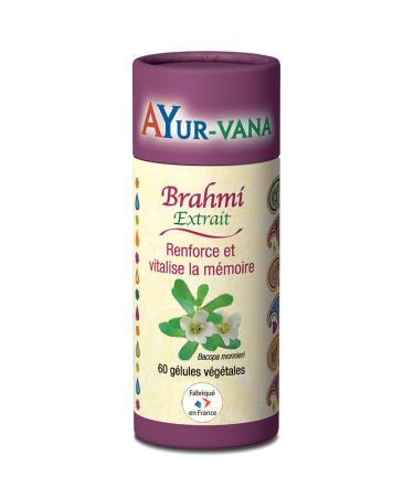 Brahmi extrait AYur-vana - 60 g lules - Renforce et vitalise la m moire