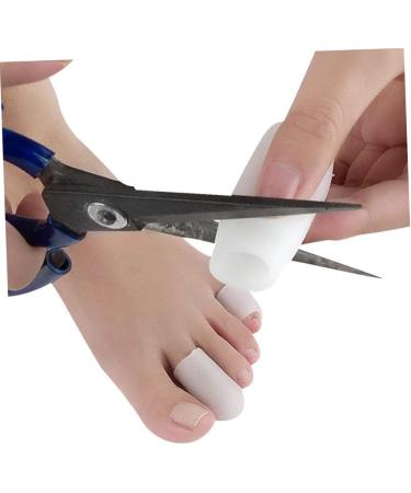 10pcs Silicone Gel Toe Sleeves for Men - Hammer Toe Straightener, Bunion & Toenail Protector - 3x2.5cm - Buy Online on GoSupps.com