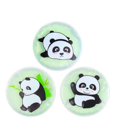 Newgo cooling pads children Gel Cold warm compress for injuries reusable cooling pillows children Cool pack for pain relief swellun fever cooling wisdom teeth 3 pieces (panda)