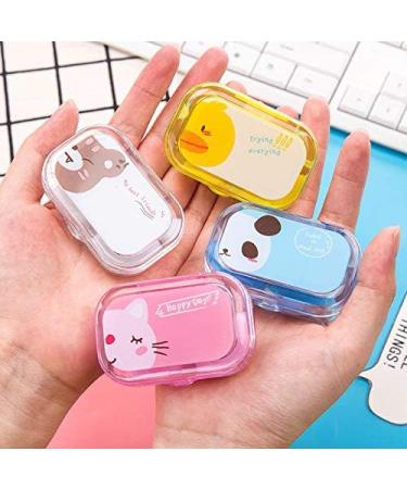 Miedeon Contact Lens Container Set | 4-Piece Portable Travel Case | Multicolored Screw Cap Lens Storage - Buy Online on GoSupps.com