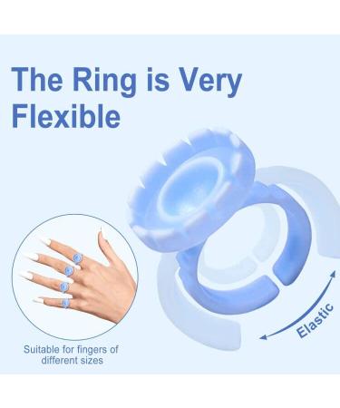 100PCS Glue Rings ANYINS - Disposable Lash Glue Holder for Eyelash Extensions - Blue - Buy Online on GoSupps.com