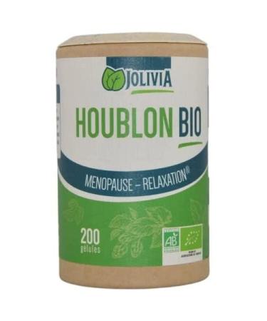 Organic Hop - 200 vegetable capsules 160 mg | Capsule Size | Food Supplement | Vegan | Made in France