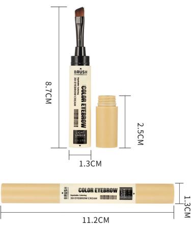 Sentechx Shaping Long Lasting Double Ended Eyebrow Color Cream Natural Long Lasting Eyebrow Cream Waterproof MultiPurpose Eyebrow Cream Light Tea - Buy Online on GoSupps.com