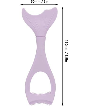 Reusable Silicone Winged Eyeliner Stencil for Makeup with Tooth Shaped Baffle and Detachable Fishtail Brush Soft and Flexible Multifunctional (Purple) - Buy Online on GoSupps.com