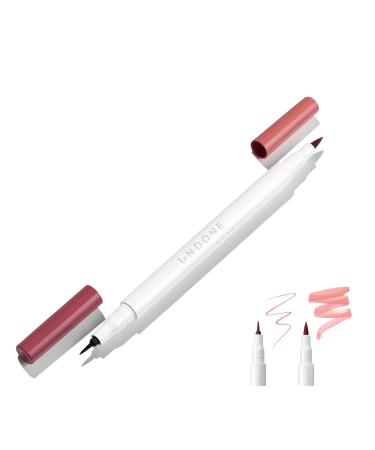 2-in-1 Stain + Liner - UNDONE BEAUTY Forever Lip Features a Precision Liner In Deep Enhancing Shade and Sheer Stain for Longwearing, Naturally Full Lip Look + Soothing Aloe. Clean, Vegan, Paraben-Free & Cruelty-Free. NEUTRAL NUDE Beige - Buy Online on GoSupps.com