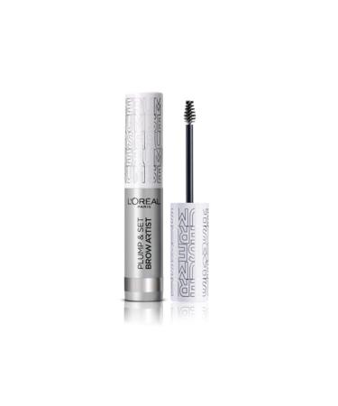 L'Or al Paris Brow Artist Plump & Set 00 Transparent transparent eyebrow gel for defined beautiful looking eyebrows 00 transparent 1 piece (1 Pack)
