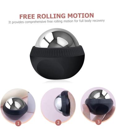 Solustre Stainless Steel Massage Balls | Muscle Pain Relief & Foot Massage Roller | Practical Massage Tool for Face & Body - Buy Online on GoSupps.com