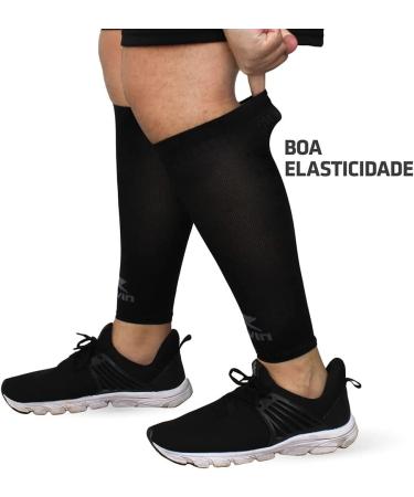 Muvin Solid Calf Compression Sleeves for Men & Women - Shin Splints & Leg Pain Relief - Black - Size S - Buy Online on GoSupps.com