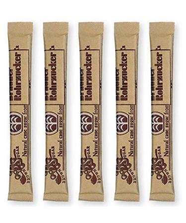 Sugar sticks FIVE O CLOCK 500 sticks filled with 4g brown CANE SUGAR