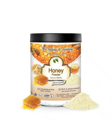 Powdered honey 200g pure 100% natural without additives - For soup, smoothies, coffee, drinks, pastries