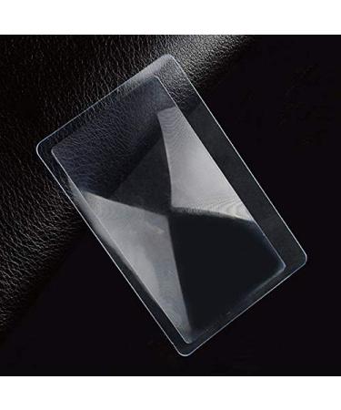 Handheld Magnifying Glass 1/10 Pcs 3 X Magnifier Magnification Magnifying Fresnel Lens Pocket Credit Card Size Transparent Magnifying Glass 85x55mm Reading/Obeservation/Repairing Read Magnifying Glass