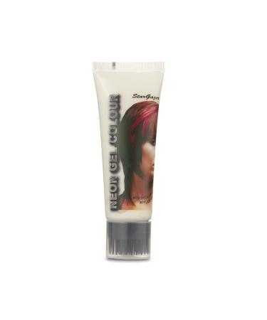 UV Neon Hair Gel White UV reactive wash out temporary hair colour.