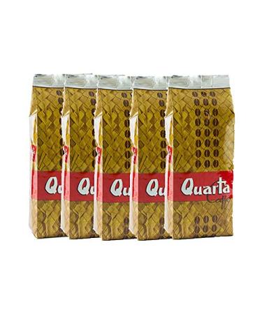 QUARTA QUARTA Flared Coffee Beans Blend a blend of well-rounded and decisive coffee 500g - 5 packs. Fine blend of coffee processed in Salento Apulia Italy.