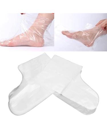 100-Pack Disposable Foot Masks - Moisturizing Pedicure Socks for Spa Treatment | One-Way Clear Foot Moisturizer - Buy Online on GoSupps.com