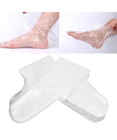 100 Disposable Plastic Paraffin Foot Covers - Spa Foot Care Inserts for Pedicure & Therapy - Buy Online on GoSupps.com