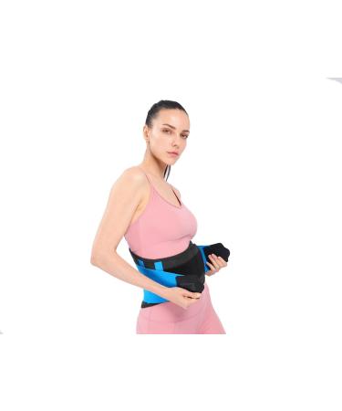 Buy Blue XL Lumbar Support Belt - Decompression Pain Relief & Posture Correction for Sciatica Scoliosis & Weightlifting - Adjustable for Men & Women - Buy Online on GoSupps.com