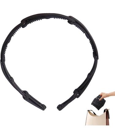 Foldable Hair Bands - Portable Telescopic Folding Headband Stretchy Foldable Headband Multipurpose Collapsible Hairband Hair Clips Hair Hoop for Women Girls Black - Buy Online on GoSupps.com