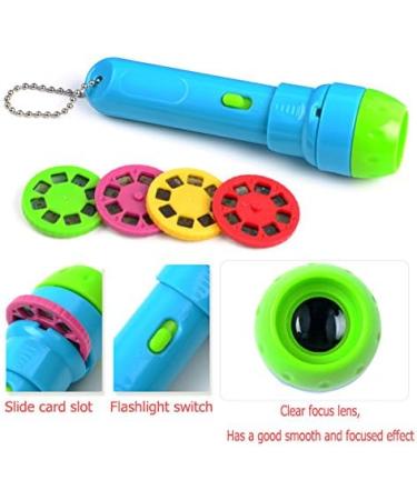 Xrten Projector Flashlight Toy - Children's Projection Lamp with 4 Fairy Tales & 32 Slides | International Shipping Available - Buy Online on GoSupps.com