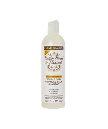 Creme of Nature Butter Blend & Flaxseed Shampoing hydratant assouplissant nourrit d finit et allonge les boucles soin pour cheveux boucl s fris s cr pus sans sulfate ou silicone 355ml