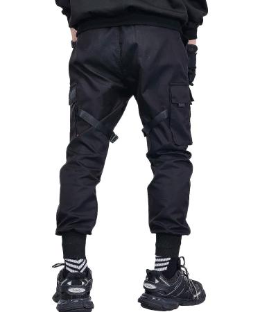 Aelfric Eden Men's Black Joggers Pants with Multi-Pockets - Size Medium - Buy Online on GoSupps.com
