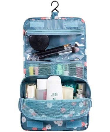 Sechunk Waterproof Travel Toiletry Bag | Green Dot Hanging Cosmetic Makeup Organizer for Women - Buy Online on GoSupps.com