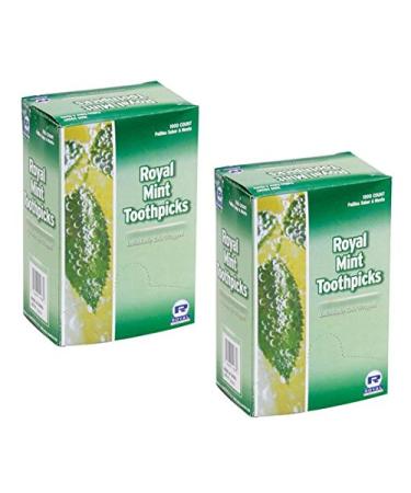 Royal Mint Individual Cello Wrapped Toothpicks (2 PACK)