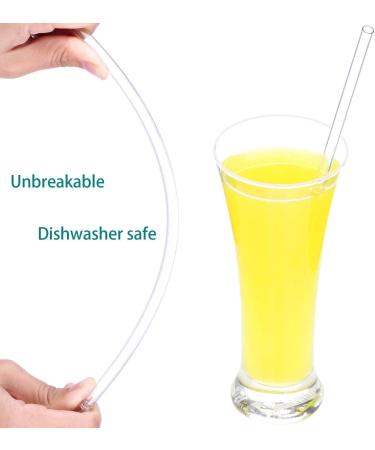 Dakoufish 13 Reusable Tritan Drinking Straws for Mason Jars - Set of 12 with Cleaning Brush (13 inch, 7 Colors) - Buy Online on GoSupps.com