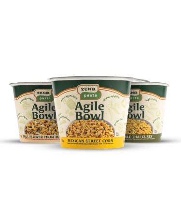 ZENB Gluten Free Instant Pasta Pot - Fast Cook 100% Yellow Pea Pasta - Vegan and Coeliac Friendly (Flavours of the World)