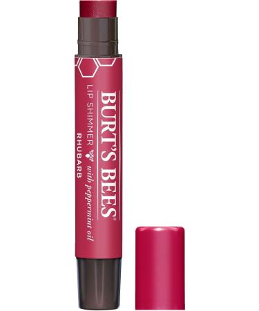 Burt's Bees Lip Balm Rhubarb 4-Pack - Moisturizing Lip Shimmer Spring Gift with Vitamin E & Coconut Oil for Women - 100% Natural Easter Basket Stuffers for All Day Hydration - 0.09 Ounce - Buy Online on GoSupps.com