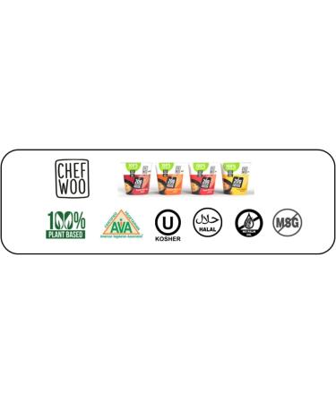 CHEF WOO THAI LEMONGRASS RAMEN NOODLES (Pack of 12) | Made with Organic Ramen Noodles | Plant Based Protein | Certified Vegetarian Vegan Kosher Halal | Made with better for you ingredients| Amazing flavour - Buy Online on GoSupps.com