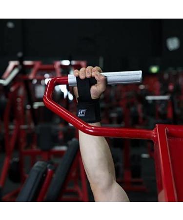 RitFit Lifting Straps with Wrist Protector - Ideal for Weightlifting, Bodybuilding, MMA, Powerlifting - Unisex Black Design - Buy Online on GoSupps.com