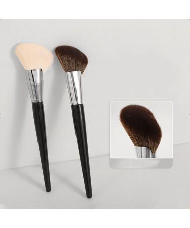 Angled Blush Brush Large Powder Mineral Brush Foundation Makeup Brush Powder Brush and Blush Brush for Daily Makeup (White) - Buy Online on GoSupps.com