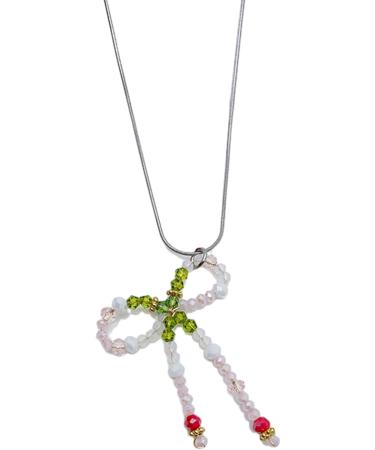 Shop Oralgos Handmade Colorful Pearl Necklace - Elegant Choker with Loop Trailer for Women - Buy Online on GoSupps.com
