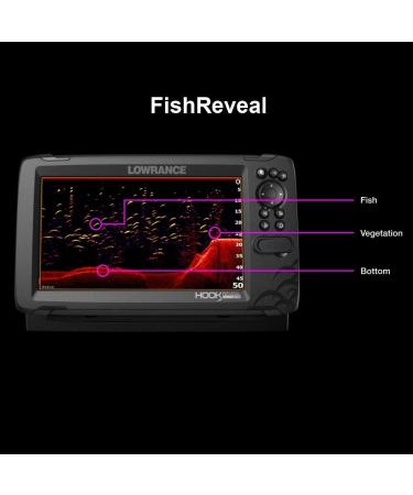 Lowrance Hook Reveal 5 Inch Fish Finders with Transducer, Plus