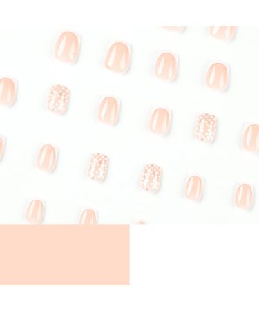 French Daisy Short Square Press On Nails - 24Pcs White Fake Nails | Removable Glue-On Acrylic Full Cover Stick On Nails for Women and Girls - Nail Art Accessories - Buy Online on GoSupps.com