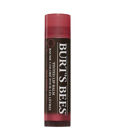 Burt's Bees 100% Natural Tinted Lip Balm Red Dahlia with Shea Butter & Botanical Waxes 1 Tube x 4.25 g Natural Flavour 4.25 g (Pack of 1)