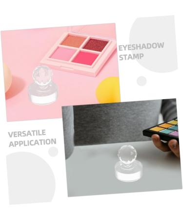 FOMIYES 2pcs Pressing Seal Mold Eyeshadow Stamp Powder Cosmetic Stamper Acrylic Eyeshadow Stamper 3.00X2.40X2.40CM Transparent - Buy Online on GoSupps.com