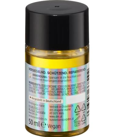 Balea Plex Care Hair Oil - 50 ml - Intense Repair Technology with heat protection - Seals protects and regenerates damaged and frayed hair - Buy Online on GoSupps.com