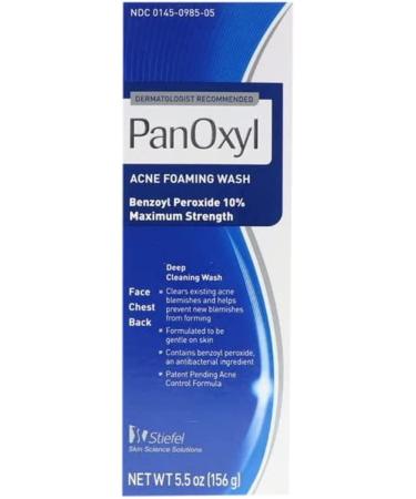 PANOXYL ACNE FOAMING WASH 5.5 oz (Pack of 2) (Packaging may vary)