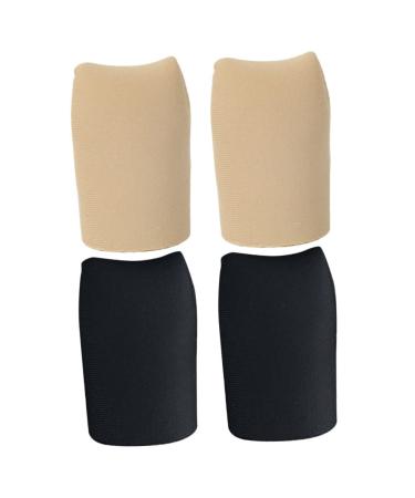 Hemoton 2 Pairs Hand Toe Protector Tube Toe Protectors Pinky Toe Guard Fabric Toe Sleeves Silicone Gel Sleeve Protectors Silicone Toe Sleeves Covers for Toe Protective Sleeves for Toe Soft As Shown 4x2.6cm