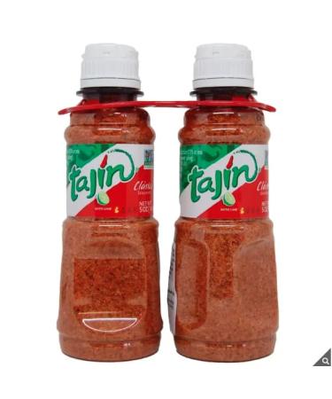 Tajin Dried Chilli Lime & Salt Seasoning- Product of Mexico - Chilli Salt - Non GMO - 2 x 142g