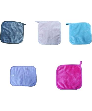 AUklOPVZZ 10 Pieces Polyester Woman Face Cleaning Cloth Replacement Solid Color Ladies Makeup Cosmetic Remover Pad Accessories Grey - Buy Online on GoSupps.com