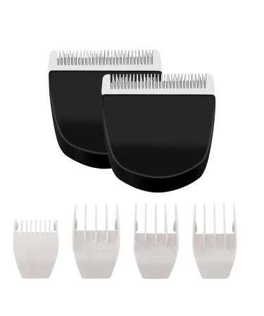 Professional Peanut Clippers/Trimmers Snap On Replacement Blades 2PCS Black #2068-300 Compatible with Wahl Peanut Hair Clipper