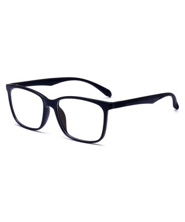 ANRRI Blue Light Blocking Glasses Lightweight Eyeglasses Frame Filter Blue Ray Computer Game Glasses Classic Black