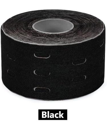 RooRuns Kinesiology Tape - Premium Hypoallergenic Athletic Tape for Muscle Pain Relief & Joint Support - 1 Roll Waterproof Black - Buy Online on GoSupps.com