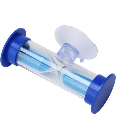 Children's Toothbrush Sand Timer - 2 Min Shower & Cooking Hourglass with Suction Cup | Mini Glass Timer for Kids (Blue) - Buy Online on GoSupps.com