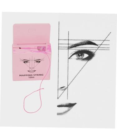 NOLITOY Eyebrow Measuring Tool Brow Map Line Eyebrow Corrector Positioning Ruler Wire Box Draw a Line 4.6x1.8x7.5cm Pink - Buy Online on GoSupps.com