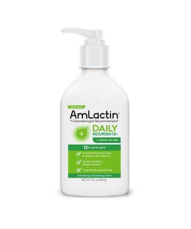 AmLactin Ultra Smoothing - 4.9 oz Body & Hand Cream with 15% Lactic Acid - Exfoliator and Moisturizer & Daily Nourish 12% - 14.1 oz Body Lotion with 12% Lactic Acid - Exfoliator and Moisturizer - Buy Online on GoSupps.com