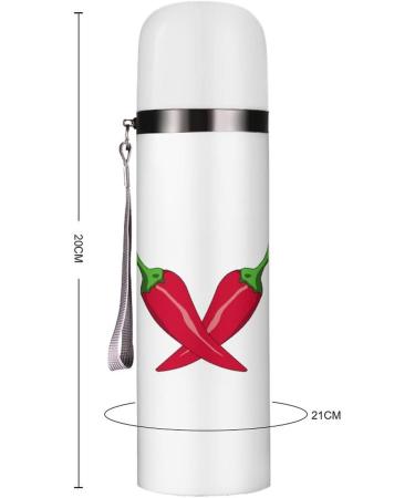 Pepper Cross Insulated Water Bottle 19 OZ Stainless Steel Travel Mug For Drink Sports Camping Hiking Outdoors - Buy Online on GoSupps.com