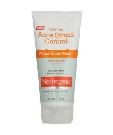 Neutrogena Oil-Free Acne Stress Control Power-Cream Wash 6 fl oz (177 ml)